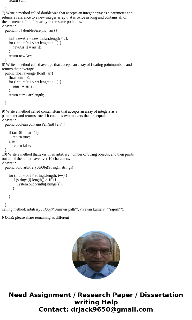 1) Explain how arrays are passed to methods as arguments. 2)Write the declaration for an array of doubles called averages that is initialized with an initialize 1) Explain how arrays are passed to methods as arguments. 2)Write the declaration for an array of doubles called averages that is initialized with an initialize