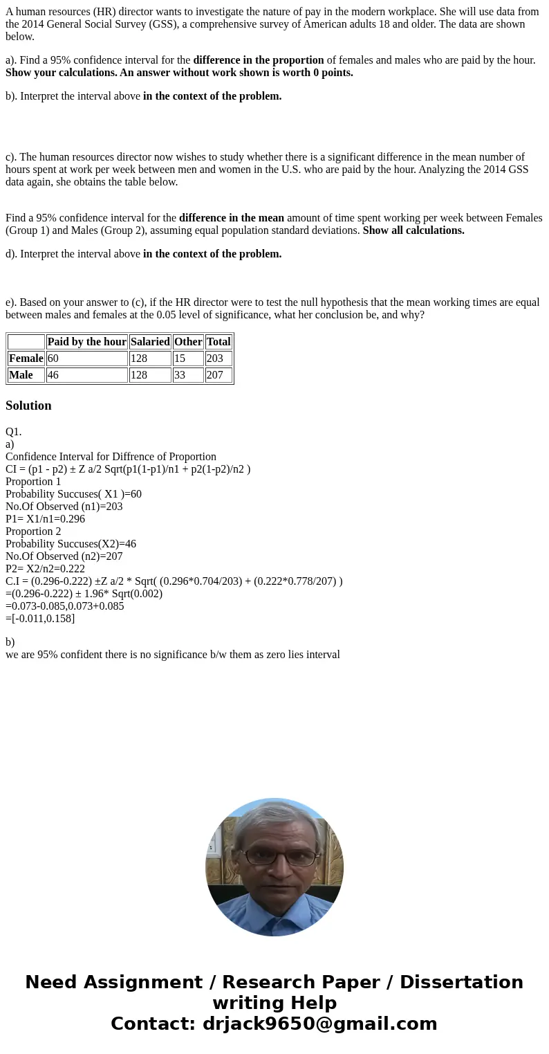 A human resources (HR) director wants to investigate the nature of pay in the modern workplace. She will use data from the 2014 General Social Survey (GSS), a c