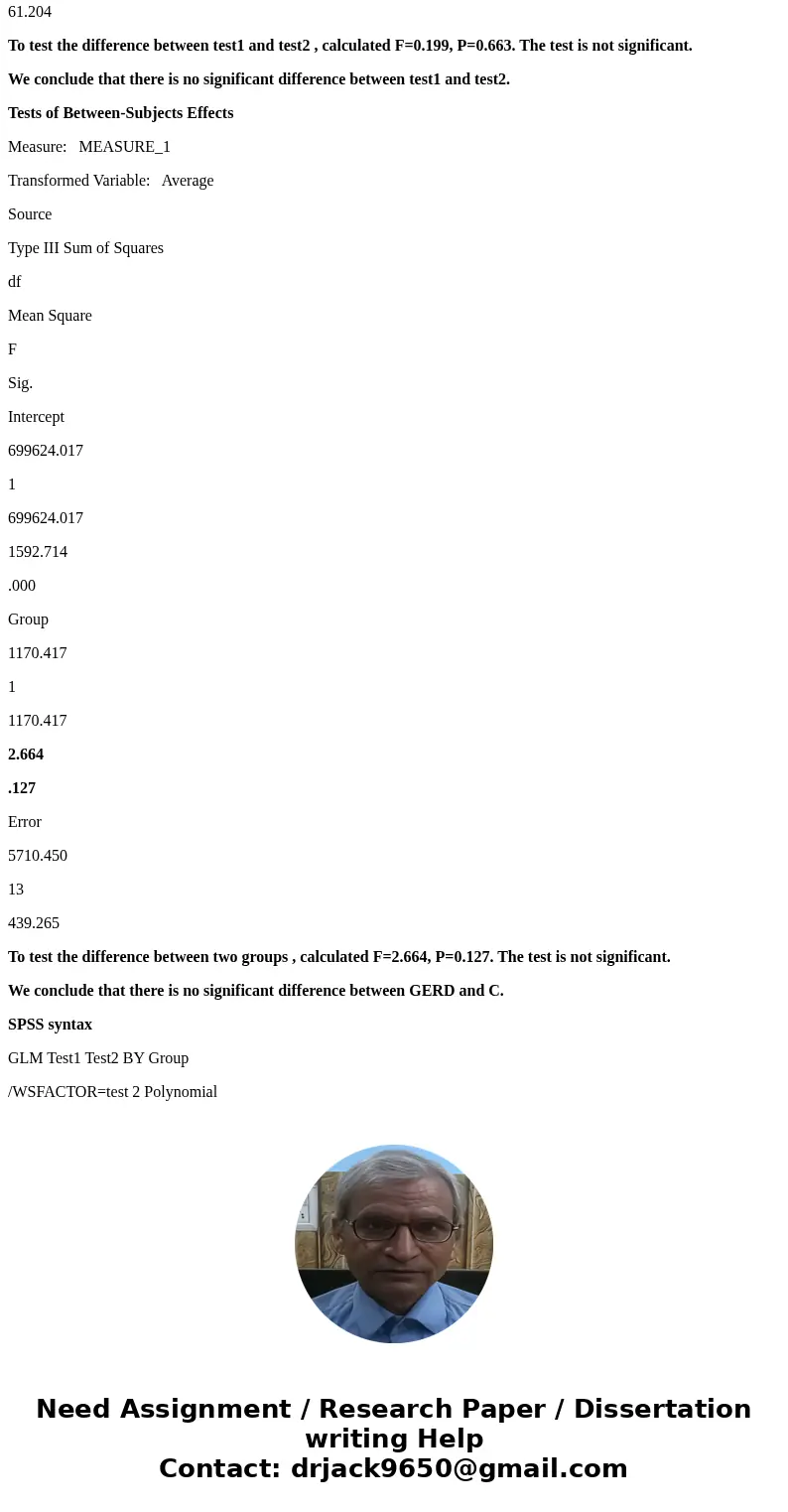 A test for GERD (Gastric Esophageal Reflux Disease) intended to determine if a subject has GERD has been developed. To test its ability to discriminate Normal(C