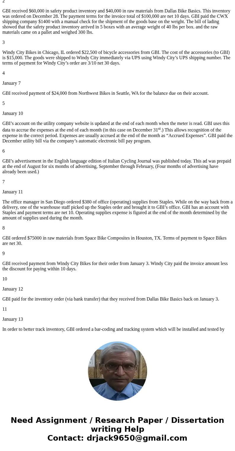 Account Balances as of December 31st Debit Balance Credit Balance 100000 Bank Account $300,318 110100 Accounts Receivable (Direct Posting Account) 94,670 110150
