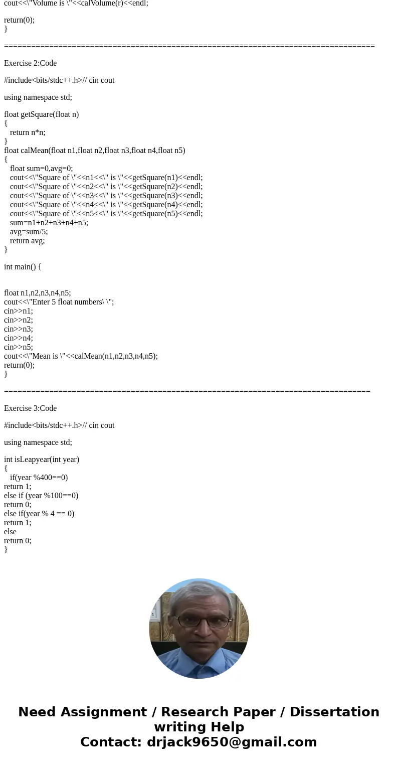 C++ CODING!!! Exercise 1 (15 points) Write a function that uses the declaration of constant PI, const double PI = 3.1419;, which stores the value of p and accom C++ CODING!!! Exercise 1 (15 points) Write a function that uses the declaration of constant PI, const double PI = 3.1419;, which stores the value of p and accom