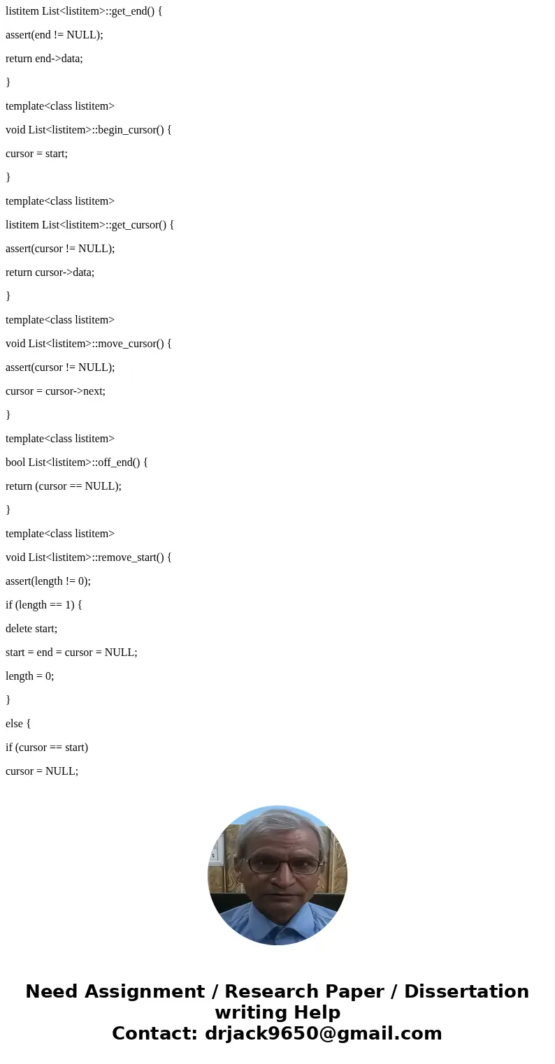 C++ problem Part 1: Recursive Print (40 pts) Please write the recursive List reverse print function, whose iterative version we wrote in class. Below are the fu C++ problem Part 1: Recursive Print (40 pts) Please write the recursive List reverse print function, whose iterative version we wrote in class. Below are the fu