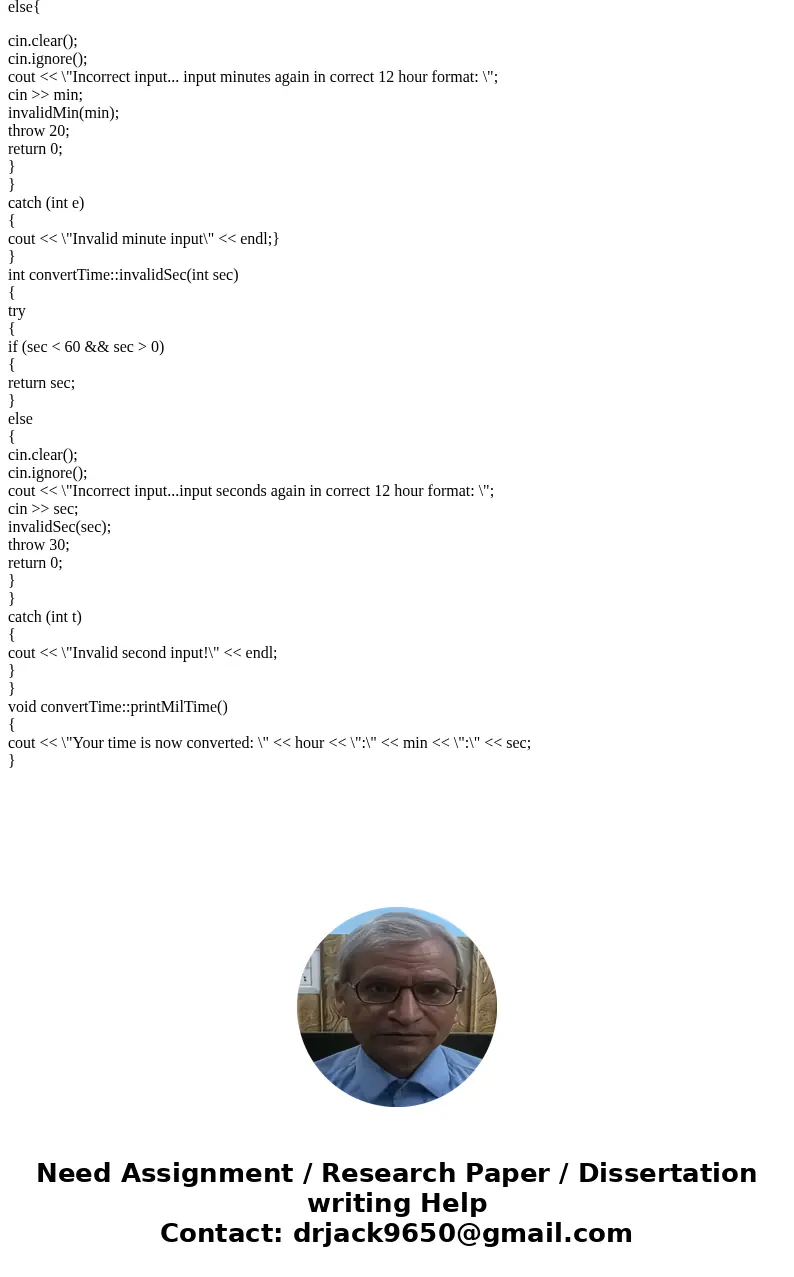 Can Anyone help me on following program for c++ language. Please provide main file, header file and implementation files seprate. Write a program that prompts t