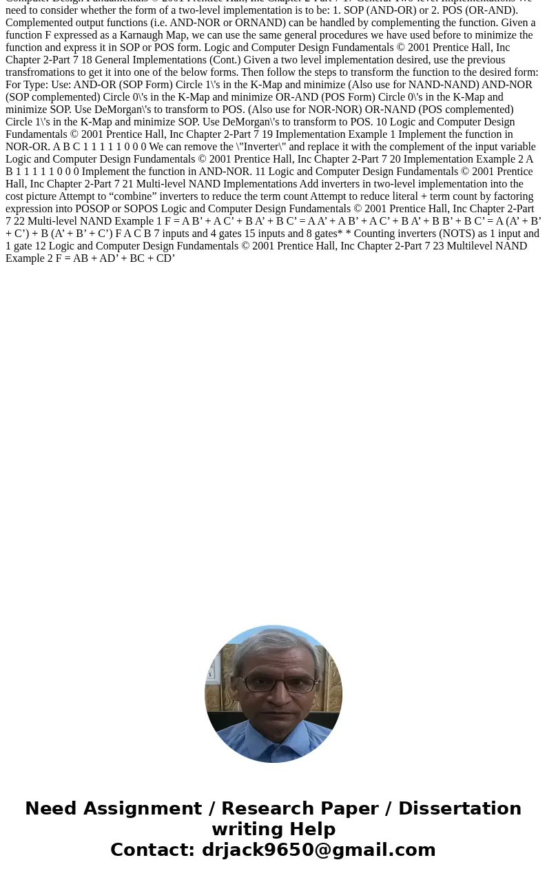 Find all hazards in this circuit. Redesign the circuit as a three-level NOR circuit that is free of all hazards Show how four 2-to-1 and one 4-to-1 multiplexer  Find all hazards in this circuit. Redesign the circuit as a three-level NOR circuit that is free of all hazards Show how four 2-to-1 and one 4-to-1 multiplexer