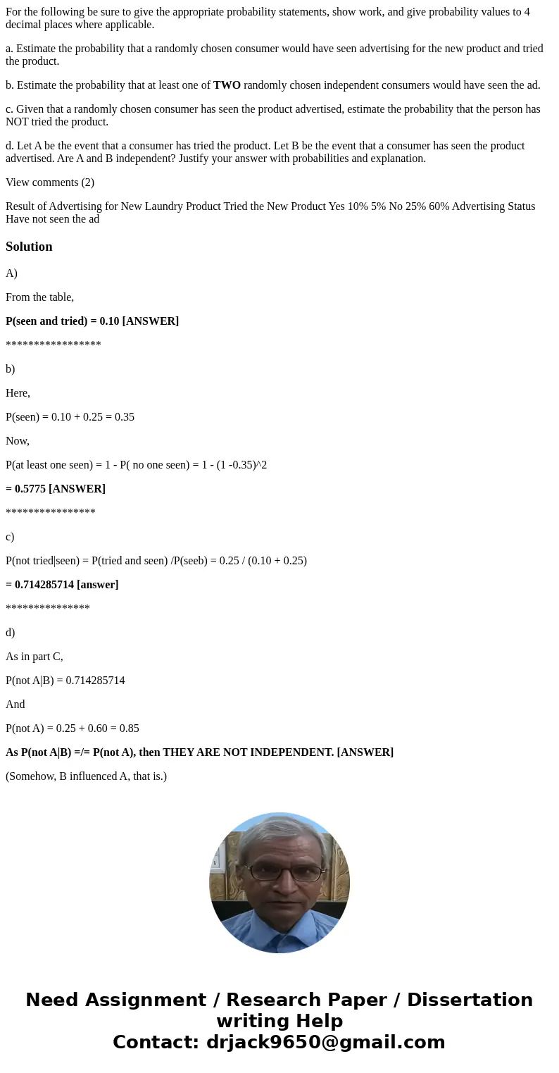 For the following be sure to give the appropriate probability statements, show work, and give probability values to 4 decimal places where applicable. a. Estima