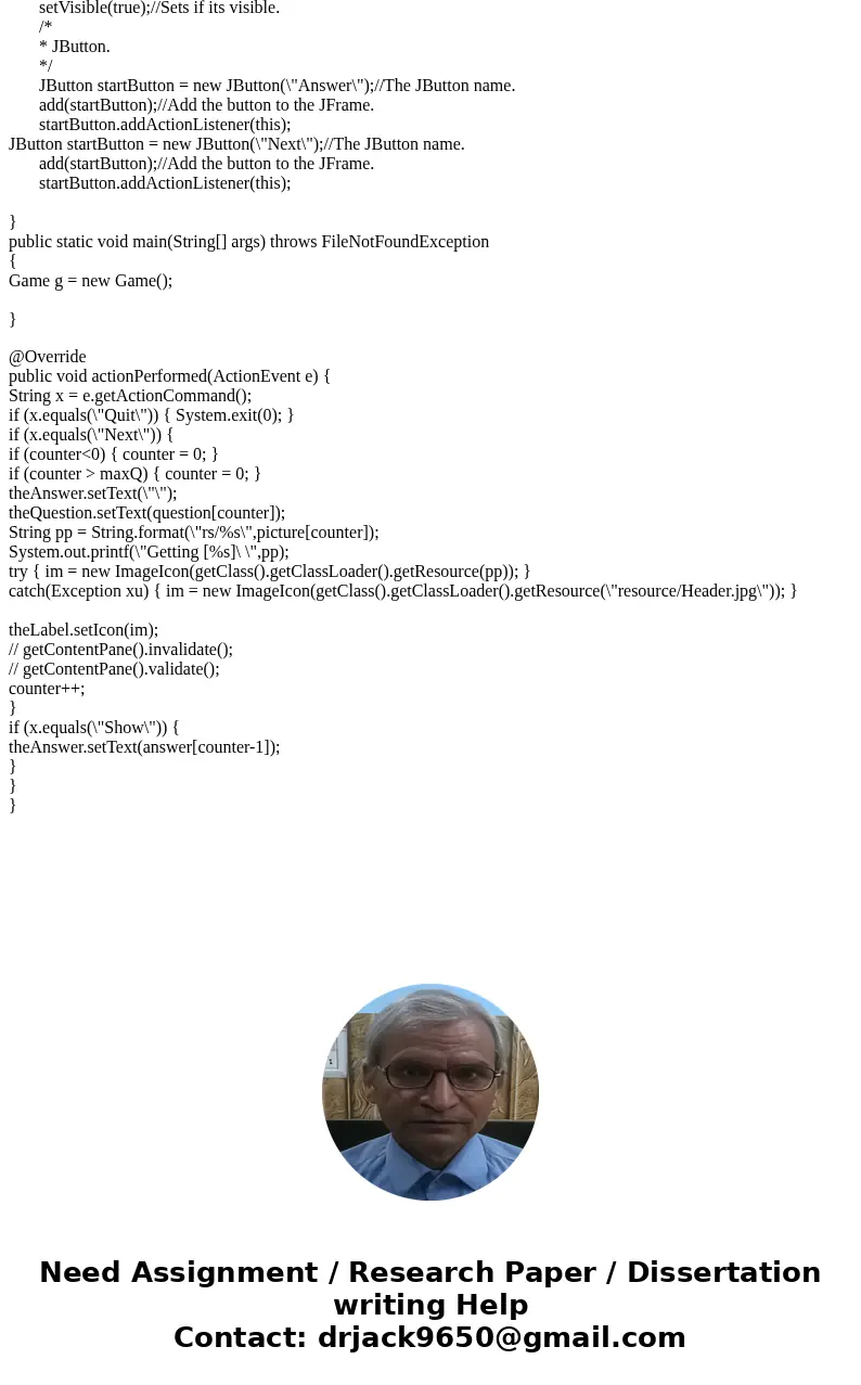 How do I do this? The overall goal of this program will be to have resource directory in which you place a text file with definitions of questions, answers, and