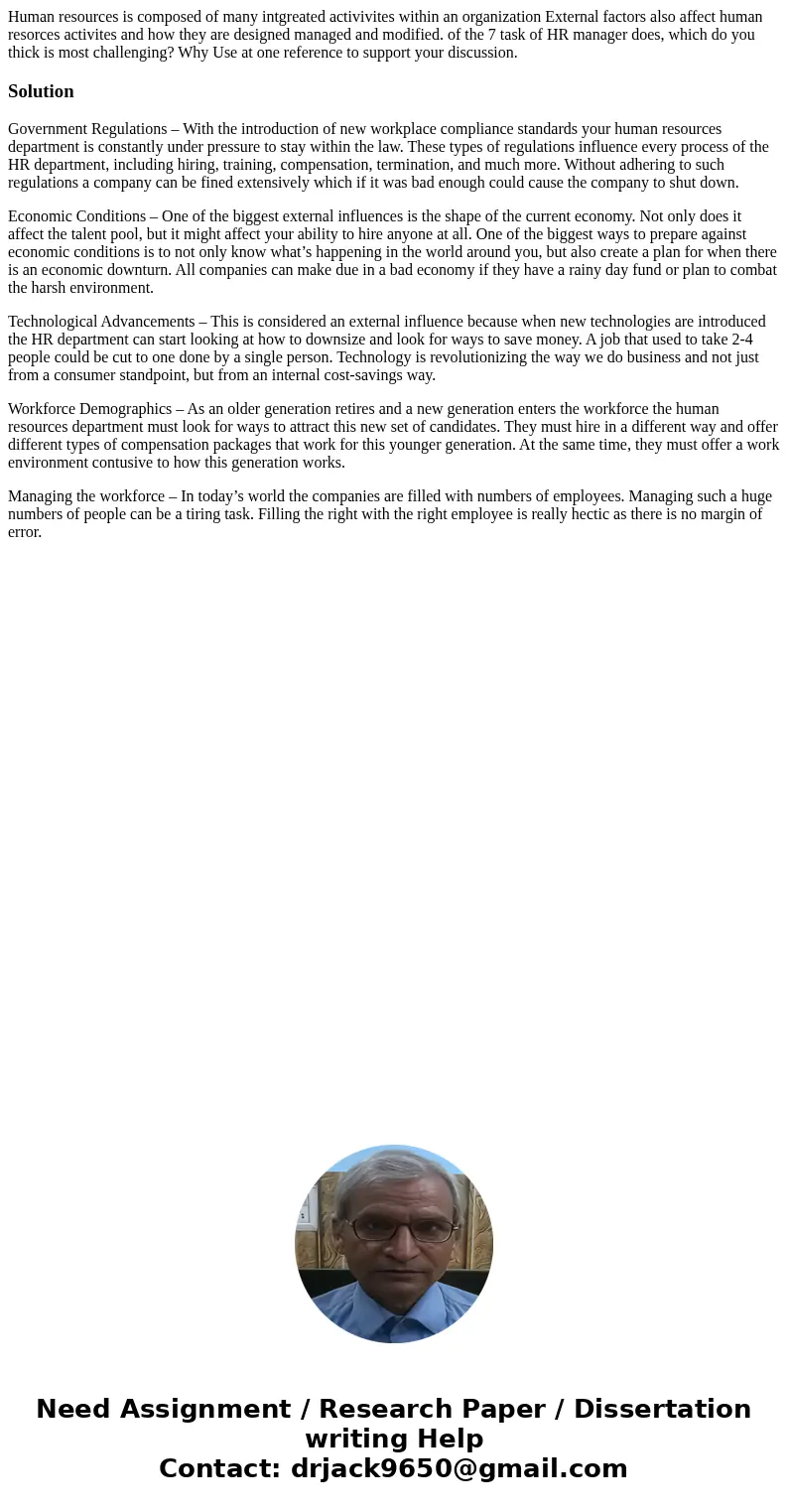 Human resources is composed of many intgreated activivites within an organization External factors also affect human resorces activites and how they are designe Human resources is composed of many intgreated activivites within an organization External factors also affect human resorces activites and how they are designe