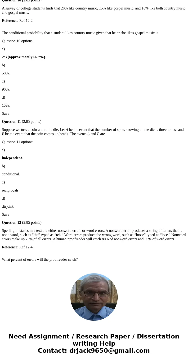 i do have these questions i already BOLD the answers. I just wanted to know if the my answer correct or not. thanks K kQuestion 1 (2.85 points) Eggs that are co