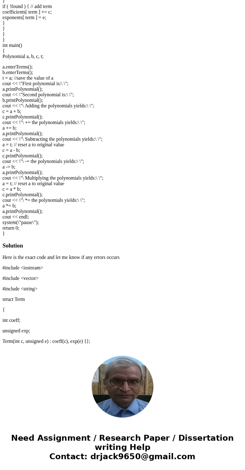 I wrote the following: change it to having a header, main and cpp file.. THERE ARE ERRORS PLEASE FIX.. Picture of output is given below The internal representat I wrote the following: change it to having a header, main and cpp file.. THERE ARE ERRORS PLEASE FIX.. Picture of output is given below The internal representat