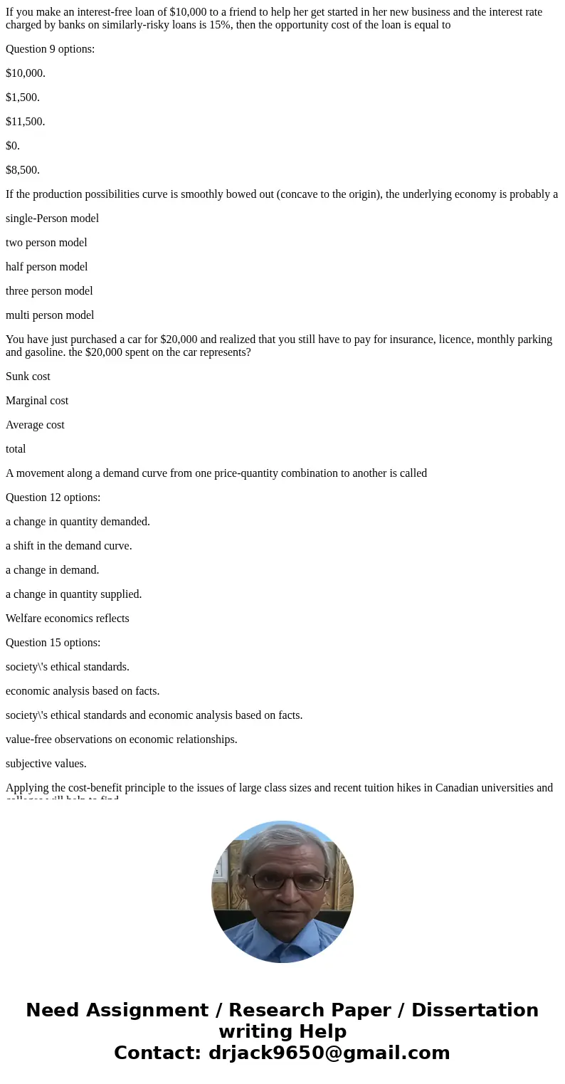 If you make an interest-free loan of $10,000 to a friend to help her get started in her new business and the interest rate charged by banks on similarly-risky l If you make an interest-free loan of $10,000 to a friend to help her get started in her new business and the interest rate charged by banks on similarly-risky l