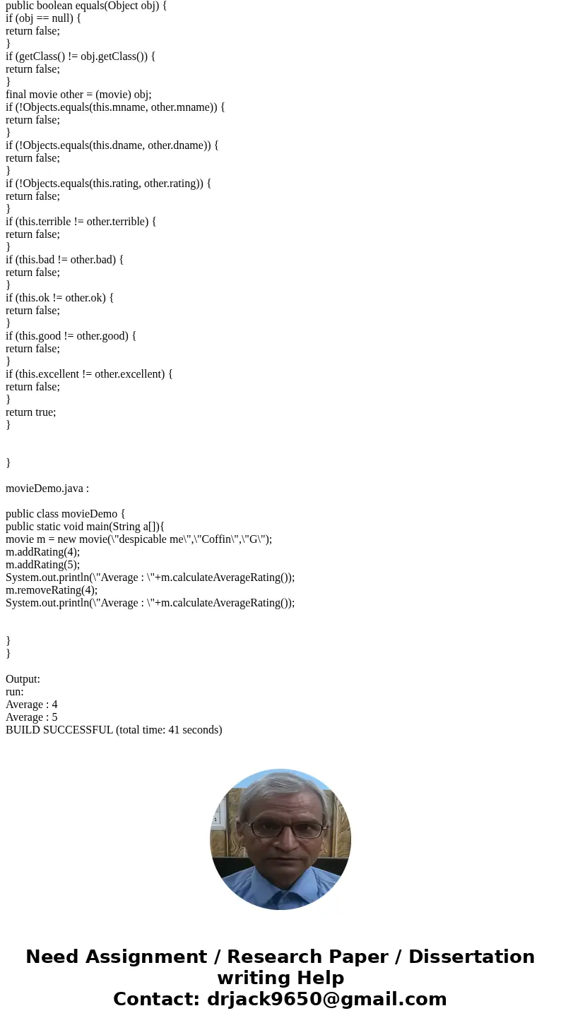 Implement a class name move that information about a movie. The Movie class has the following instance variables (a.k.a. fields or data): The movie name The di  Implement a class name move that information about a movie. The Movie class has the following instance variables (a.k.a. fields or data): The movie name The di