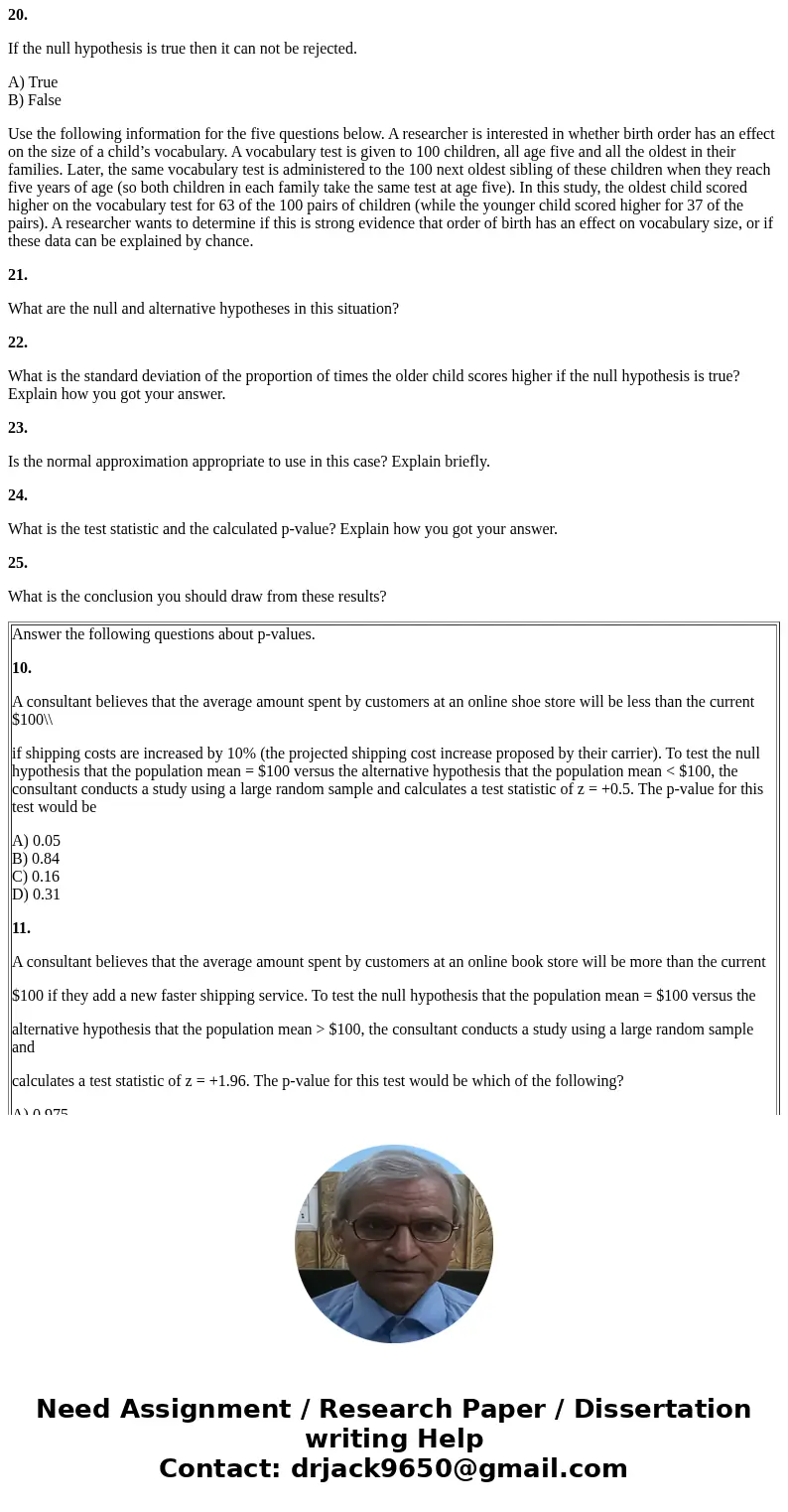 In each of the next five problems, provide the null and/or alternative hypotheses 1. A polling group surveyed a city in Scotland regarding residents’ opinions o