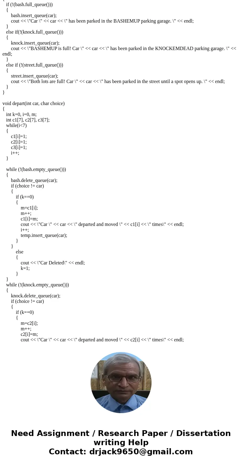  In this assignment you will simulate traffic flow for a parking system. Suppose a Parking Garage contains 2 parking lanes, each with a capacity to hold 5 cars 