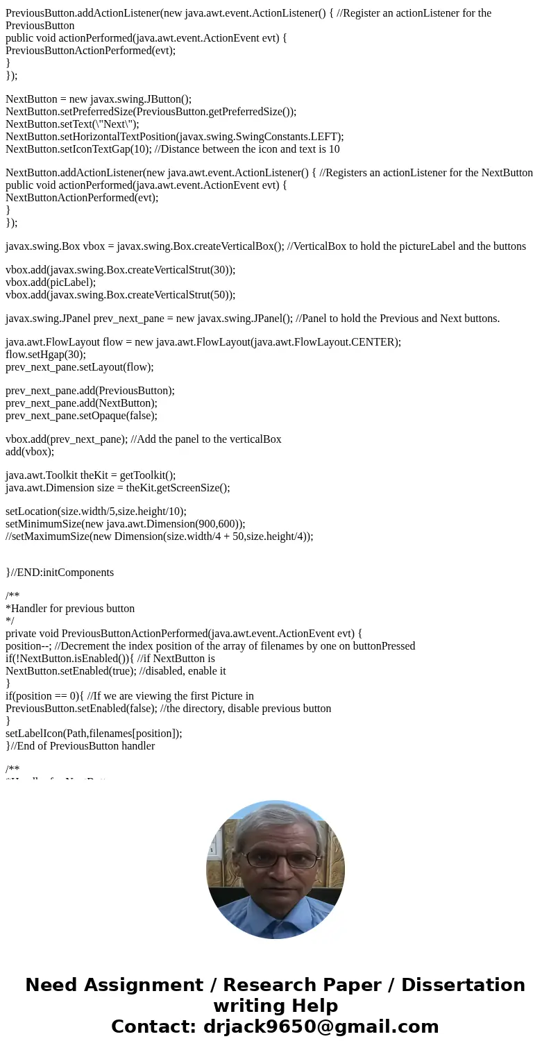 Java Program: Photo Viewer 1. Write an app called viewer that will have a Label at the top saying \ Java Program: Photo Viewer 1. Write an app called viewer that will have a Label at the top saying \