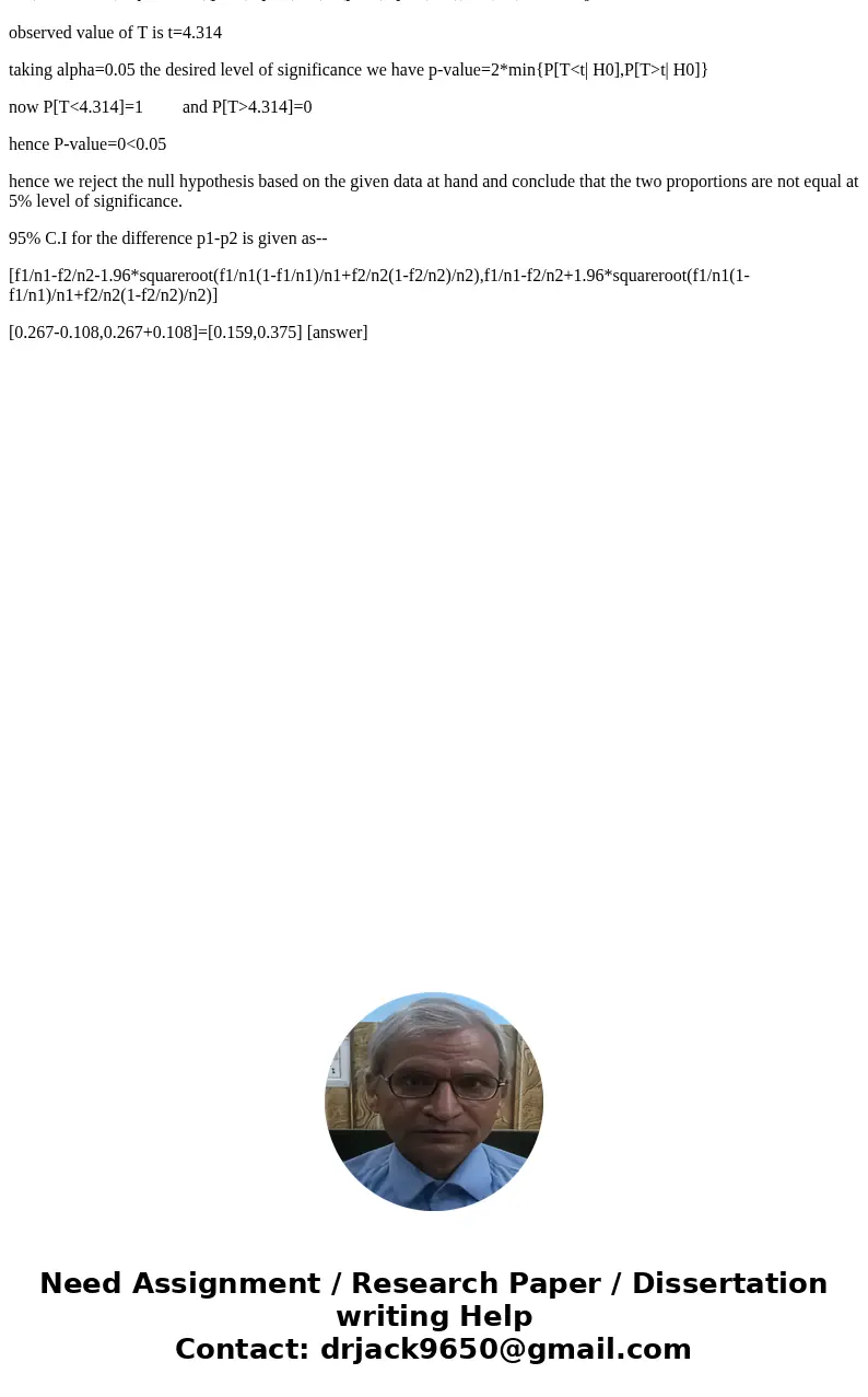 Lawson and Jick [1976] compare drug prescription in the United States and Scotland. (a) In patients with congestive heart failure, two or more drugs were prescr