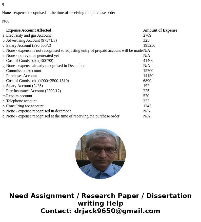  Revenues are normally recognized when goods or services have been provided and payment or promise of payment has been received. Expense recognition is guided b