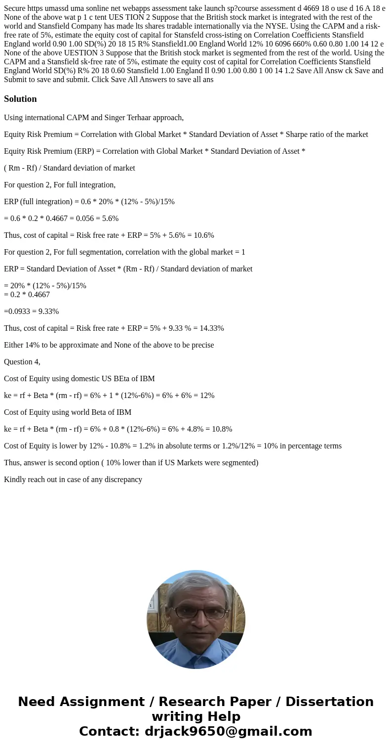 Secure https umassd uma sonline net webapps assessment take launch sp?course assessment d 4669 18 o use d 16 A 18 e None of the above wat p 1 c tent UES TION 2  Secure https umassd uma sonline net webapps assessment take launch sp?course assessment d 4669 18 o use d 16 A 18 e None of the above wat p 1 c tent UES TION 2