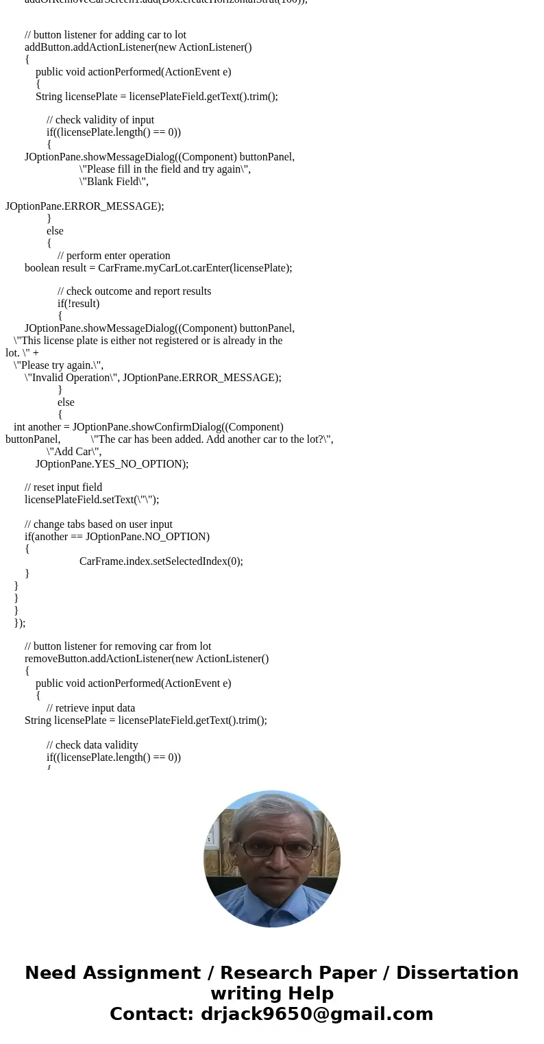 Simple array Java code. The “Park-a-lot” parking garage currently operates without any computerized system. The management has concerns about inefficiencies of  Simple array Java code. The “Park-a-lot” parking garage currently operates without any computerized system. The management has concerns about inefficiencies of