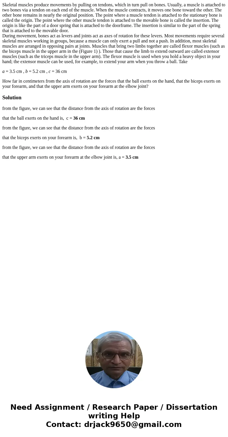 Skeletal muscles produce movements by pulling on tendons, which in turn pull on bones. Usually, a muscle is attached to two bones via a tendon on each end of th