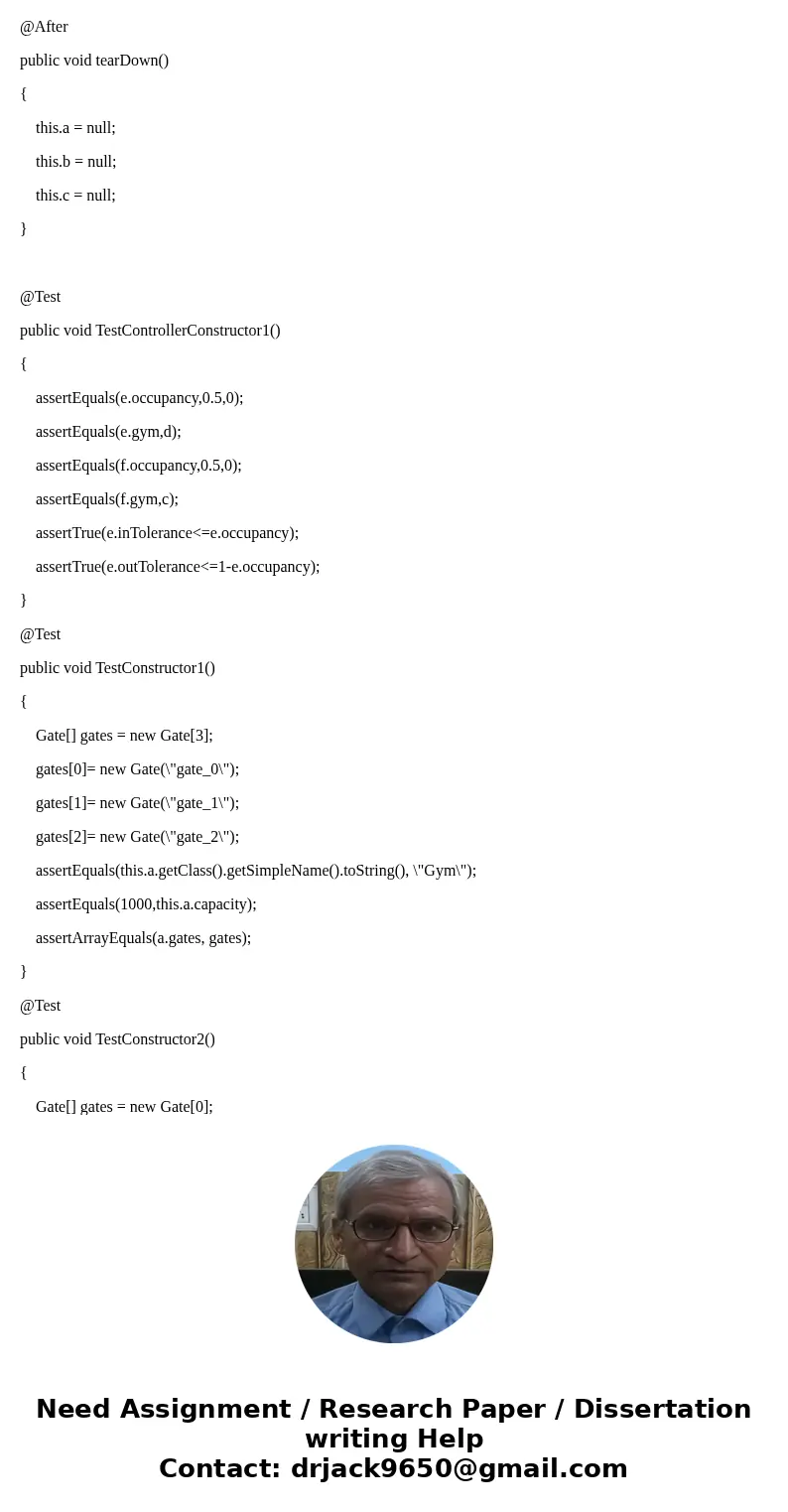 Templates Hwk5.java package hwk5; import java.util.Random; public class Hwk5 { public static void main(String[] args) { int numOfGates = 5; Gym gym = new Gym(nu
