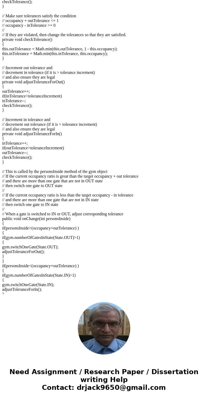 Templates Hwk5.java package hwk5; import java.util.Random; public class Hwk5 { public static void main(String[] args) { int numOfGates = 5; Gym gym = new Gym(nu