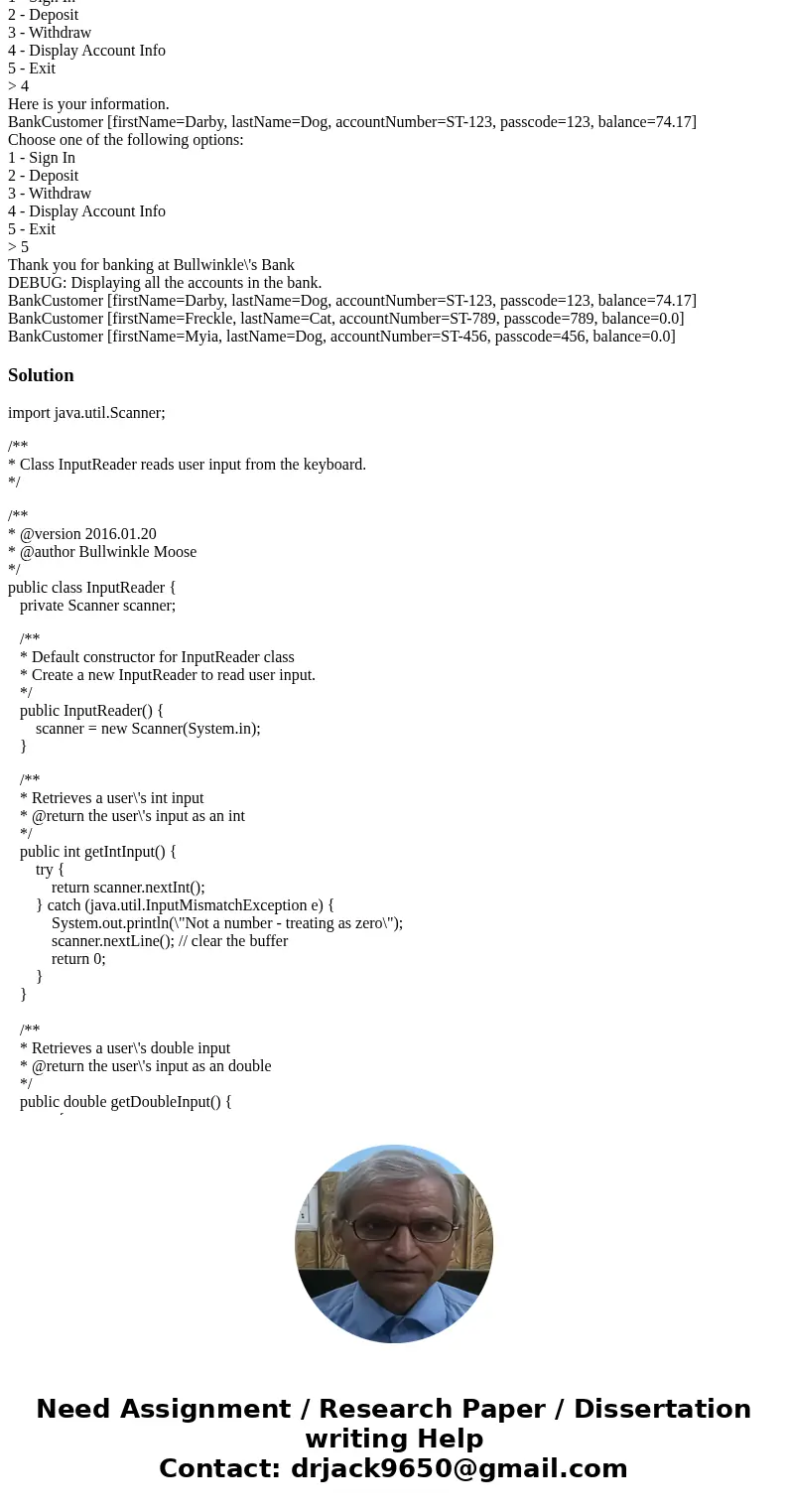 This term we will be developing a program that simulates a simple Banking system. This first assignment represents the basic structure of that program. The prog