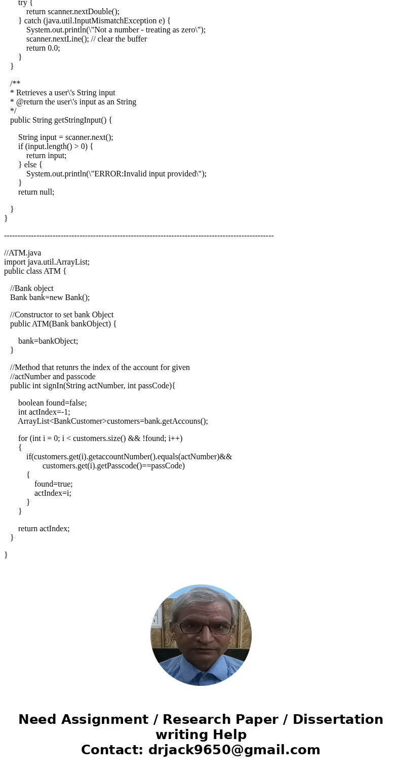 This term we will be developing a program that simulates a simple Banking system. This first assignment represents the basic structure of that program. The prog
