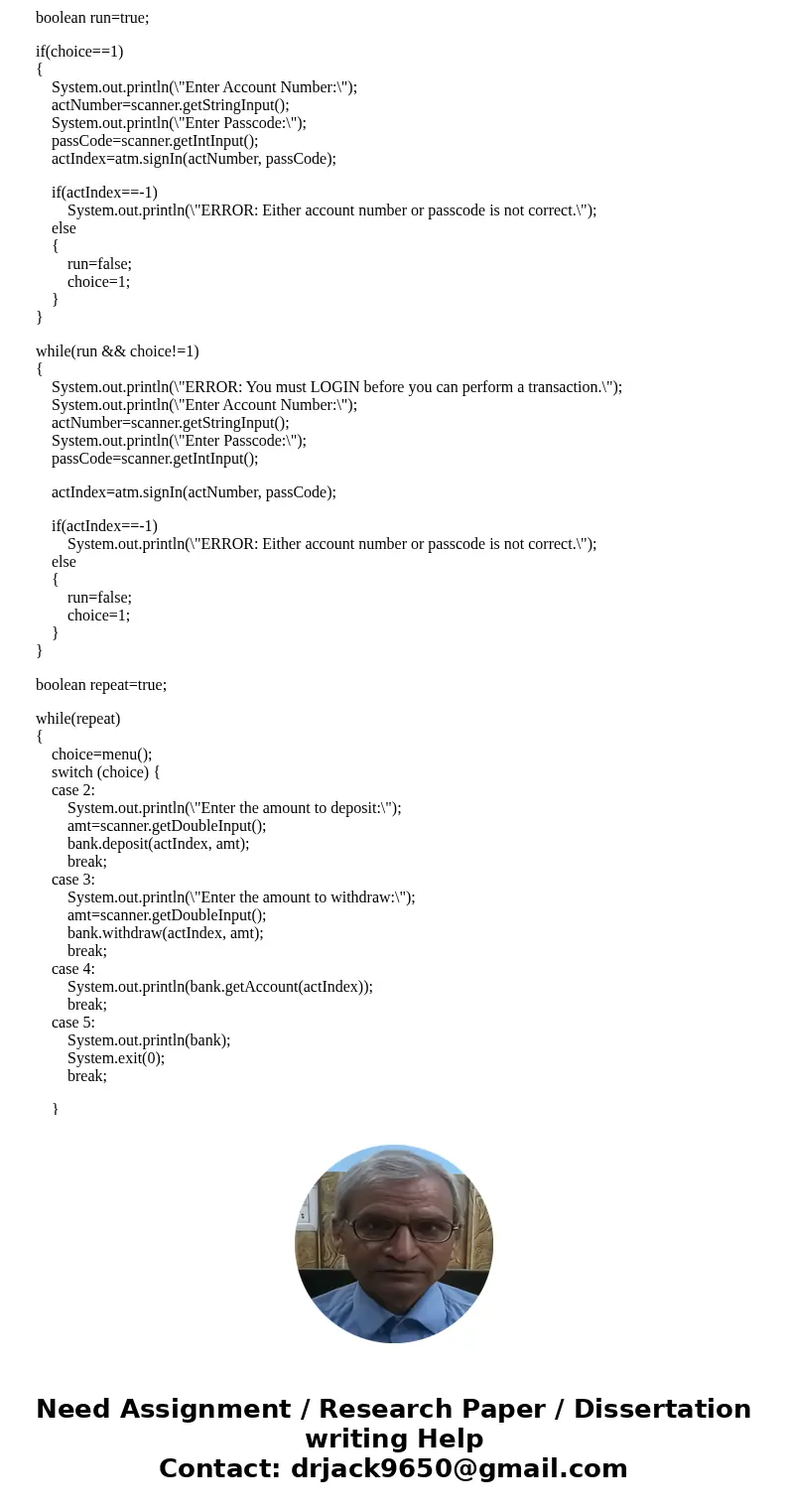 This term we will be developing a program that simulates a simple Banking system. This first assignment represents the basic structure of that program. The prog