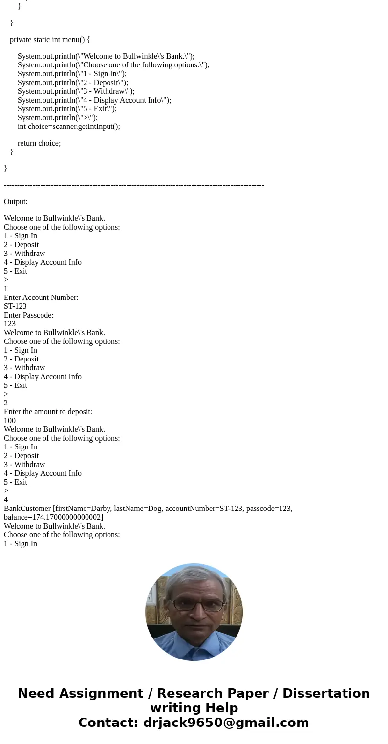 This term we will be developing a program that simulates a simple Banking system. This first assignment represents the basic structure of that program. The prog