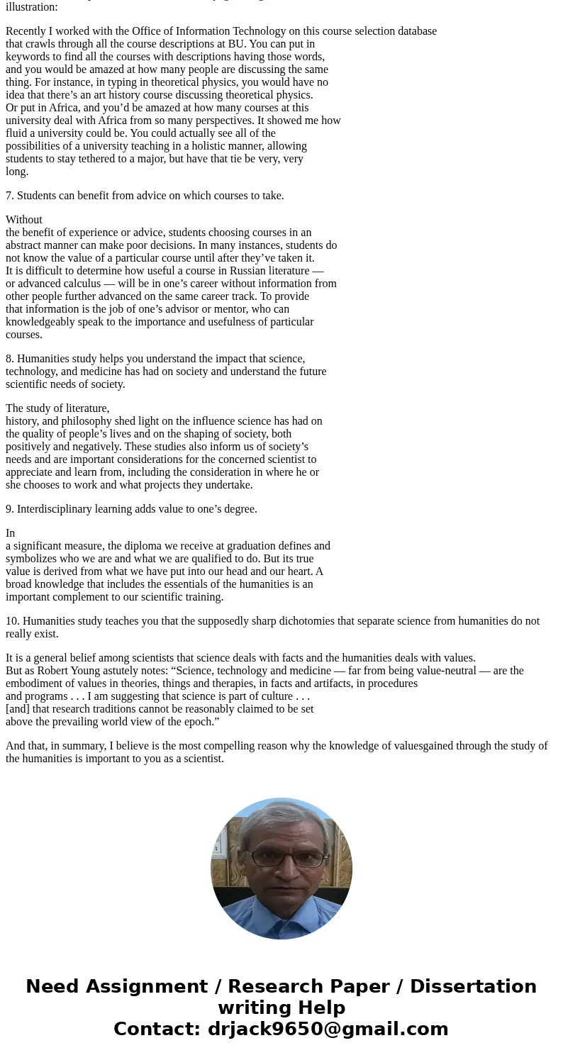 What is the value of studying humanities in a business or technical curriculum?SolutionHaving learned more about the myths and stories of Western civilization, 