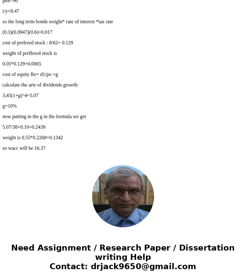 With several new investment opportunities, it is necessary for you to first know AB Designs’ weighted average cost of capital (WACC). This critical information  With several new investment opportunities, it is necessary for you to first know AB Designs’ weighted average cost of capital (WACC). This critical information