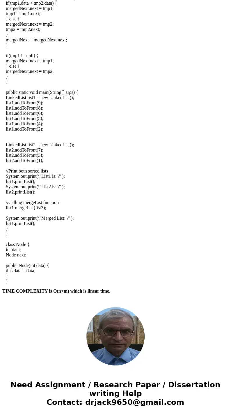 Write a function to merge two doubly linked lists. The input lists have their elements in sorted order, from lowest to highest. The output list should also be   Write a function to merge two doubly linked lists. The input lists have their elements in sorted order, from lowest to highest. The output list should also be