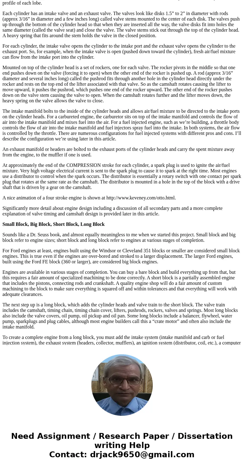 You are to design an Engine (V-8) to be used in a new series of cars. Please label the factors as shown below. The factors that you can control are below Use Fa You are to design an Engine (V-8) to be used in a new series of cars. Please label the factors as shown below. The factors that you can control are below Use Fa
