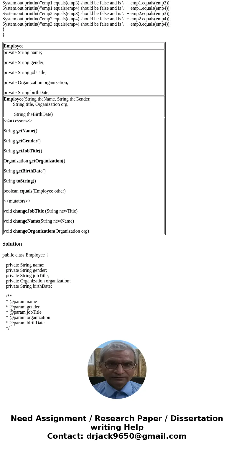 You will need to develop a system that can track employee information for two Organizations (such as Google and Microsoft). The Employee information you must tr