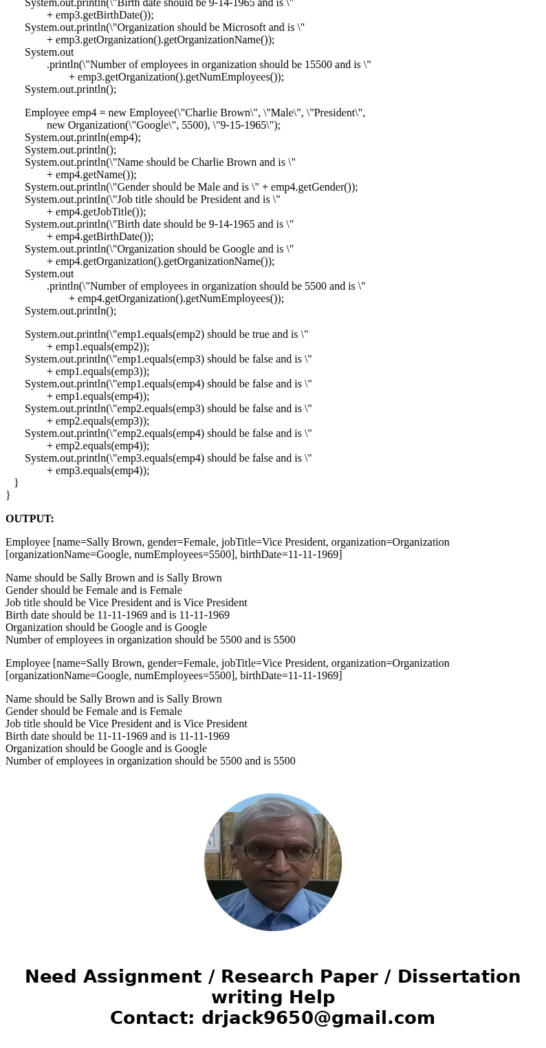 You will need to develop a system that can track employee information for two Organizations (such as Google and Microsoft). The Employee information you must tr