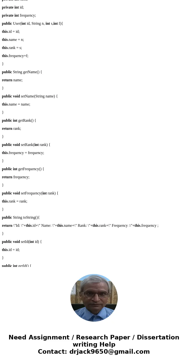 You will receive a file by email of the most frequent last names in the U.S. Each line includes name, rank, frequency, proportion per 100,000, and cumulative pr