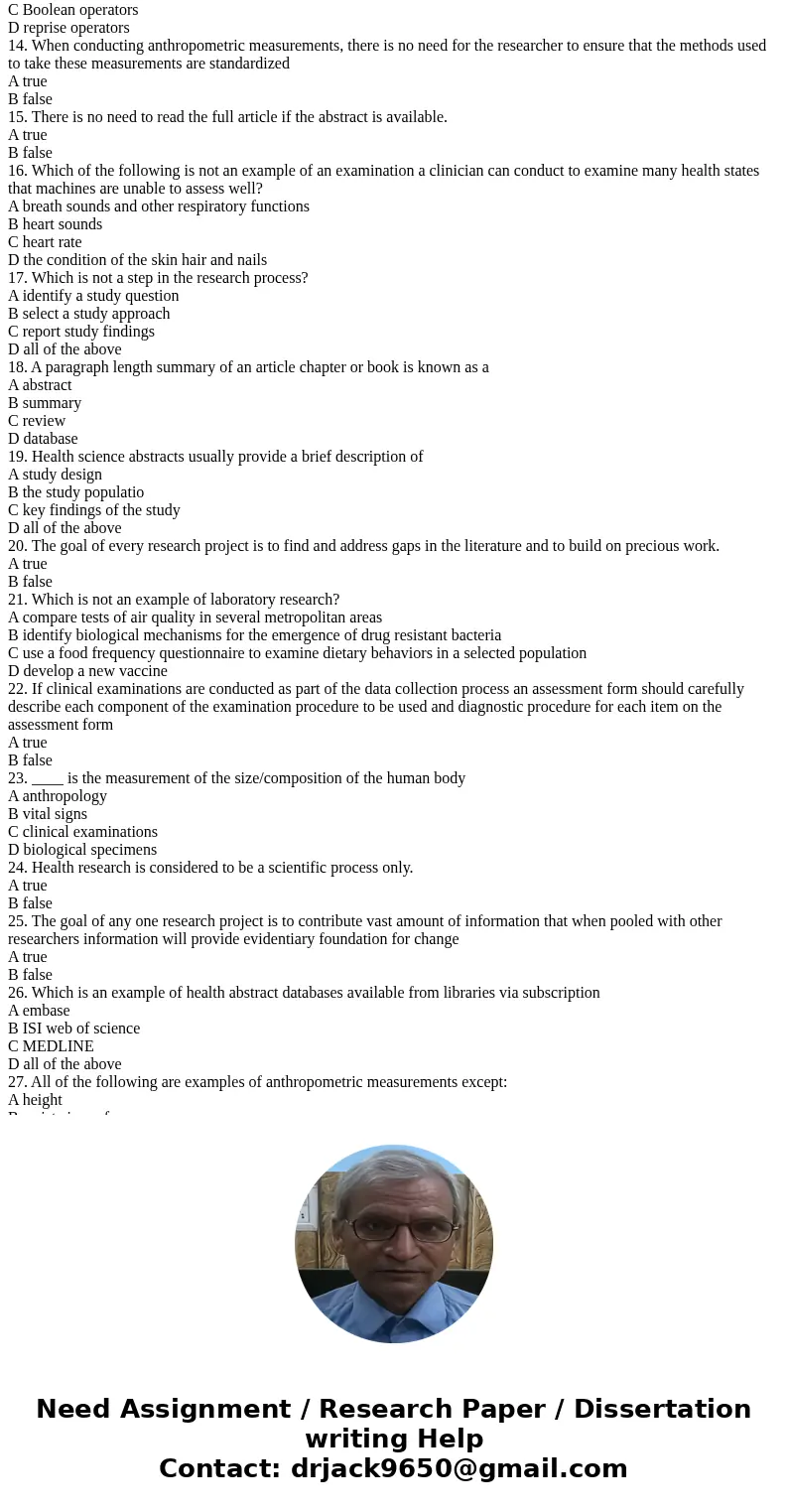 1. Biological specimens such as urine, stool and saliva samples can be useful for identifying all of the following, except A risk factors for disease B characte