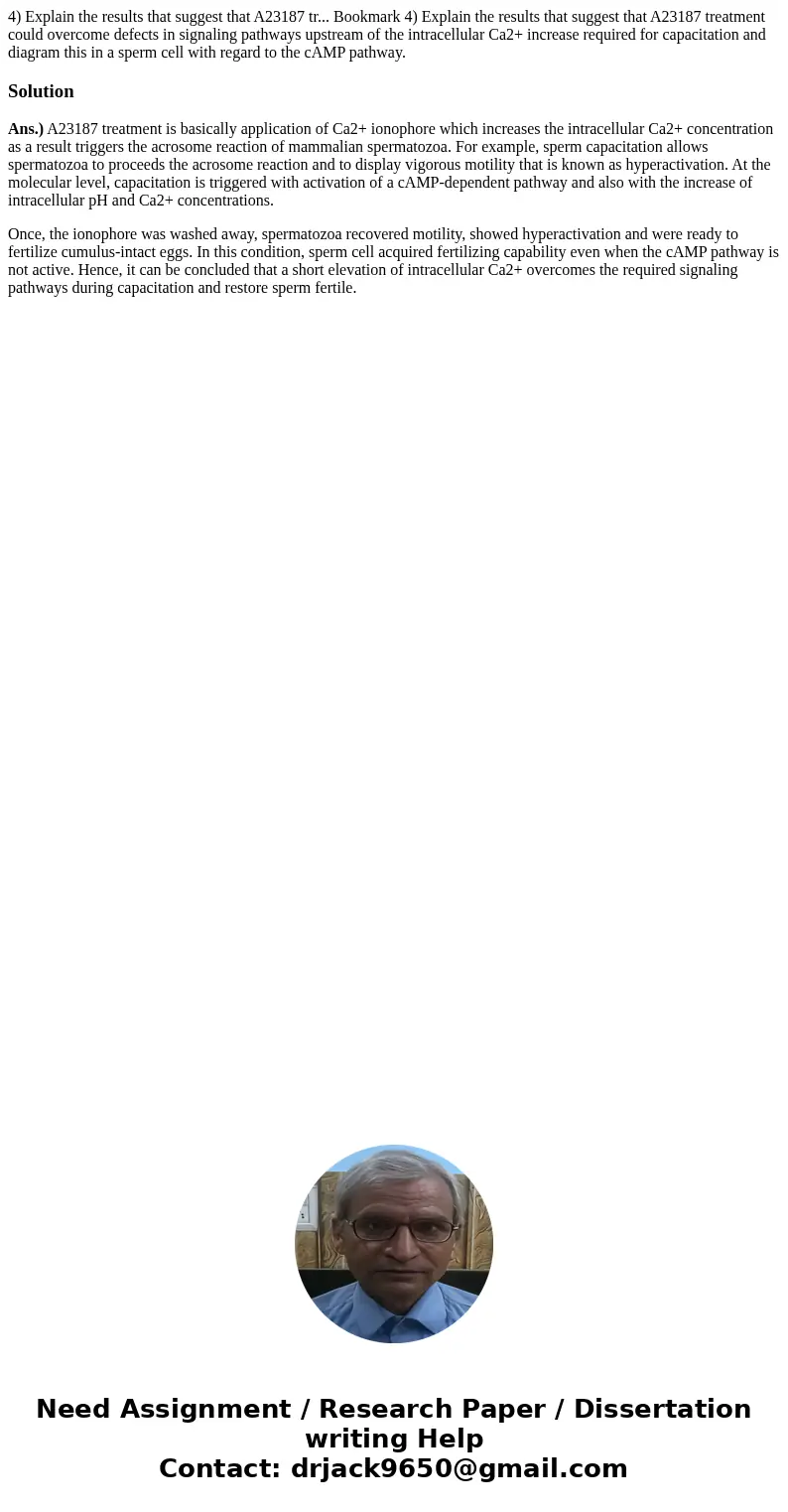 4) Explain the results that suggest that A23187 tr... Bookmark 4) Explain the results that suggest that A23187 treatment could overcome defects in signaling pat 4) Explain the results that suggest that A23187 tr... Bookmark 4) Explain the results that suggest that A23187 treatment could overcome defects in signaling pat