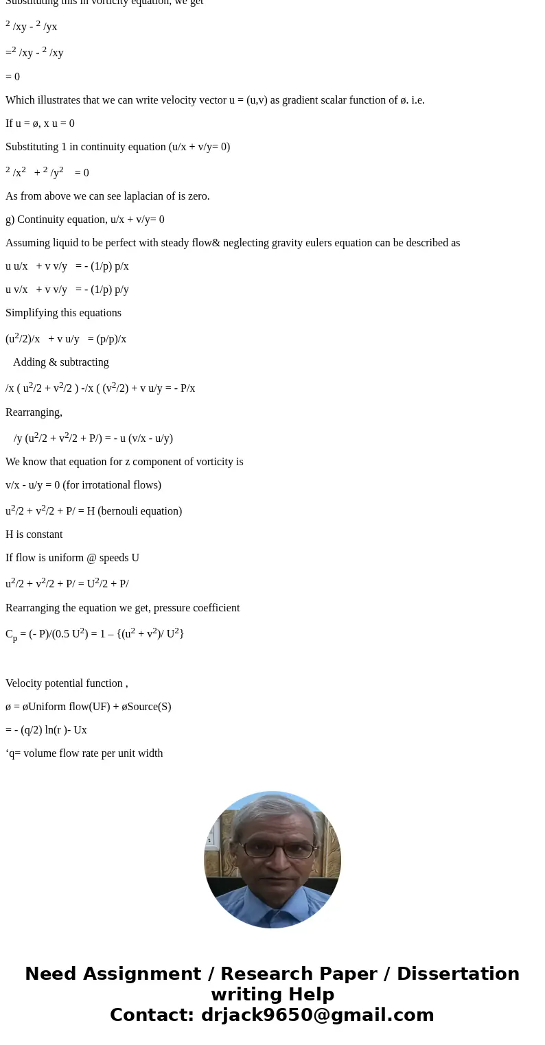 Consider the incompressible and irrotational flow around a Rankine half-body... Consider the incompressible and irrotational flow around a Rankine half-body (cf Consider the incompressible and irrotational flow around a Rankine half-body... Consider the incompressible and irrotational flow around a Rankine half-body (cf