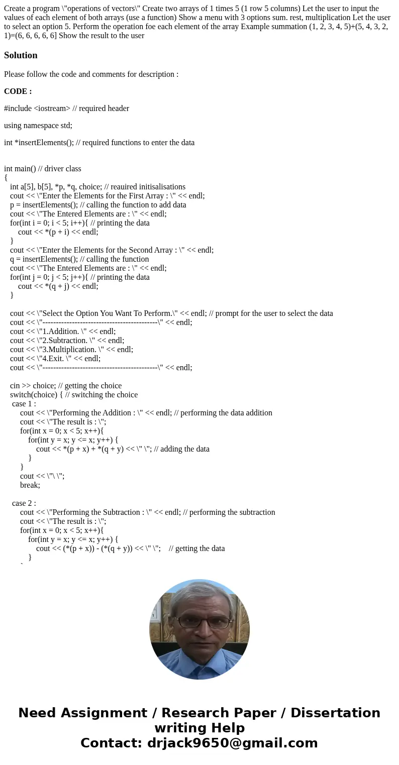 Create a program \  Create a program \