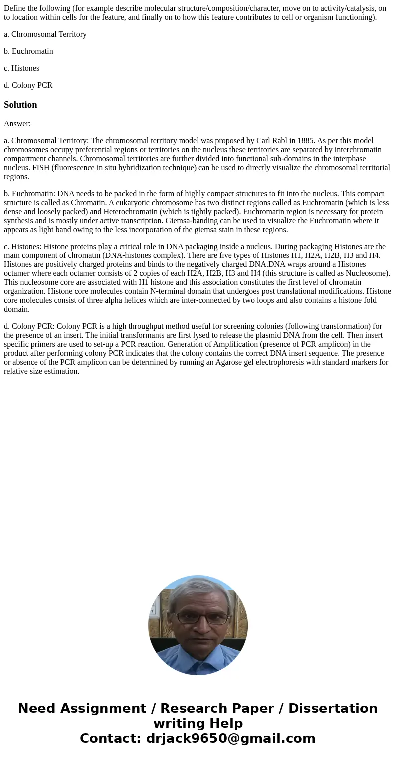 Define the following (for example describe molecular structure/composition/character, move on to activity/catalysis, on to location within cells for the feature Define the following (for example describe molecular structure/composition/character, move on to activity/catalysis, on to location within cells for the feature