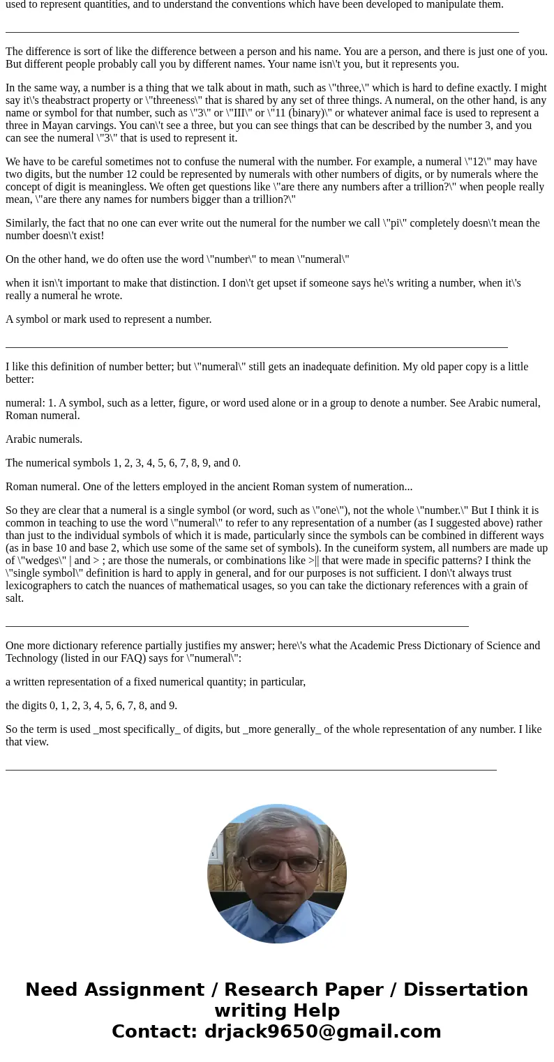 Discuss math as a language. How can numbers represent something that does actually exist but the symbol/representation itself does not have meaning by and in it Discuss math as a language. How can numbers represent something that does actually exist but the symbol/representation itself does not have meaning by and in it