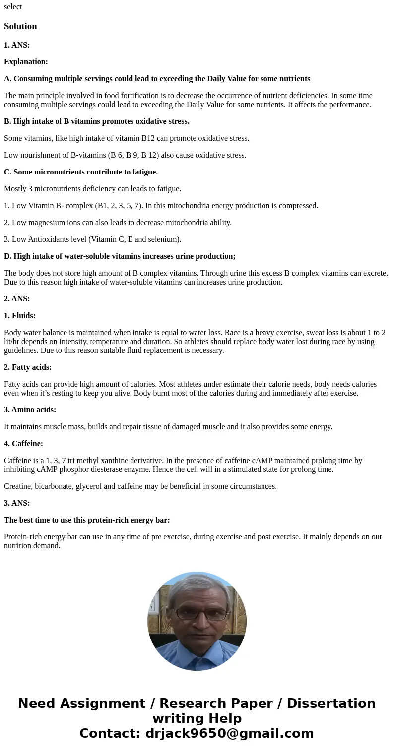 Energy Bar What Would You Choose? Read the overview and complete the interactivities that follow. Sports Nutrition Products Endurance athletes often complain of Energy Bar What Would You Choose? Read the overview and complete the interactivities that follow. Sports Nutrition Products Endurance athletes often complain of