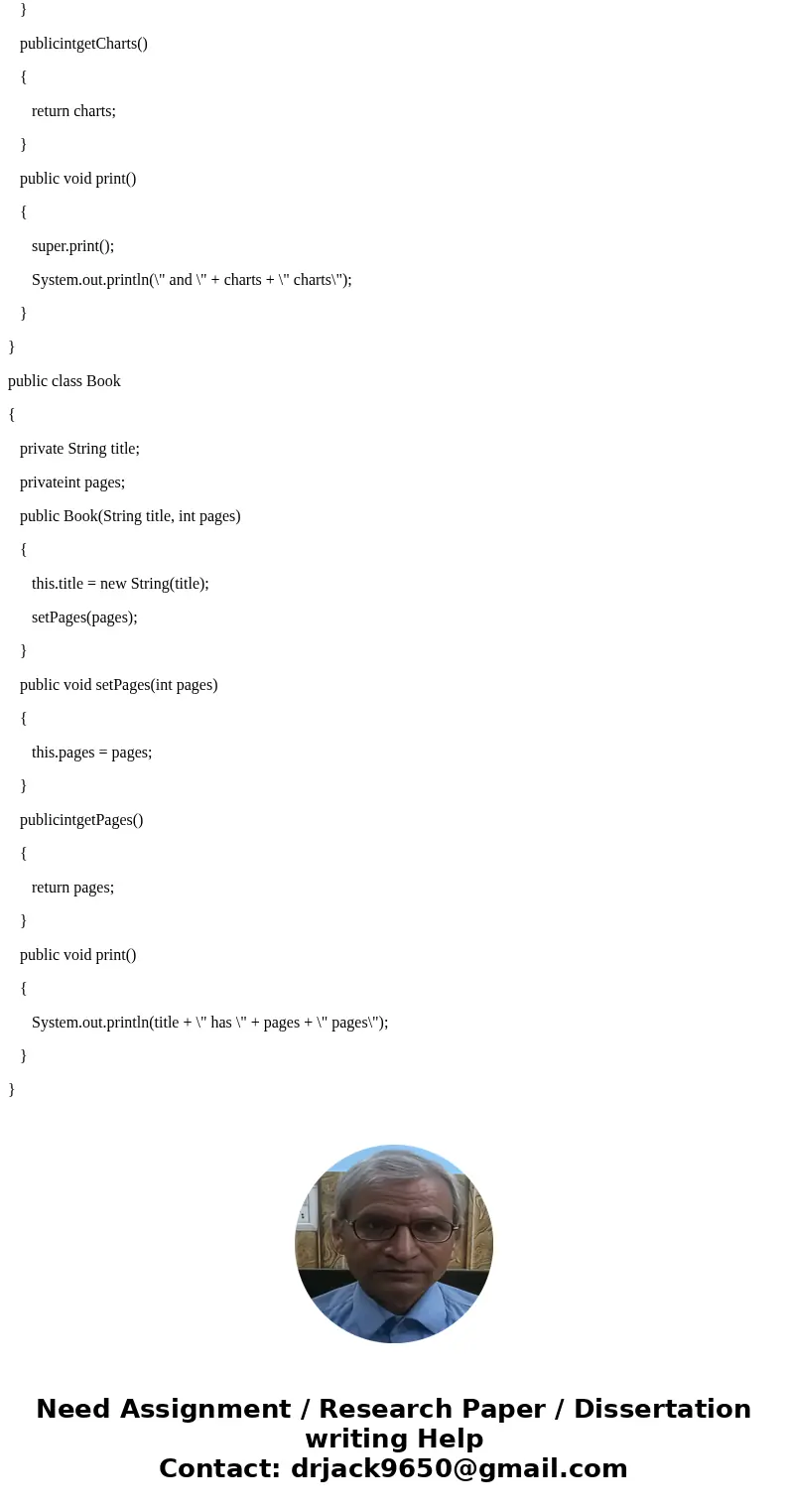 Enter the Java code for the PolyMain, Book, Almanac, and Novel classes defined in this module of the course. Once you get each of these classes keyed in, make s Enter the Java code for the PolyMain, Book, Almanac, and Novel classes defined in this module of the course. Once you get each of these classes keyed in, make s