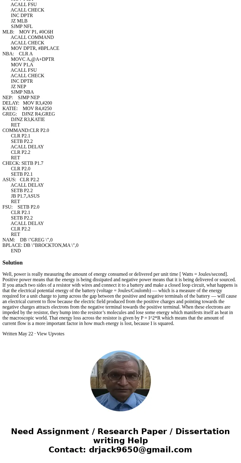Fully comment this assembly language program. ORG 0H MOV P1,#38H ACALL COMMAND ACALL CHECK MOV P1,#0CH ACALL COMMAND ACALL CHECK MOV P1,#01H ACALL COMMAND ACALL Fully comment this assembly language program. ORG 0H MOV P1,#38H ACALL COMMAND ACALL CHECK MOV P1,#0CH ACALL COMMAND ACALL CHECK MOV P1,#01H ACALL COMMAND ACALL