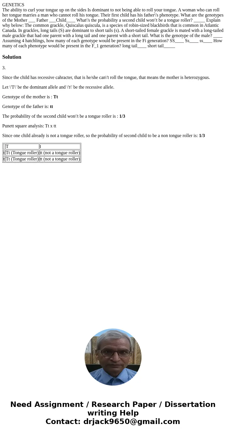 GENETICS The ability to curl your tongue up on the sides Is dominant to not being able to roll your tongue. A woman who can roll her tongue marries a man who ca GENETICS The ability to curl your tongue up on the sides Is dominant to not being able to roll your tongue. A woman who can roll her tongue marries a man who ca