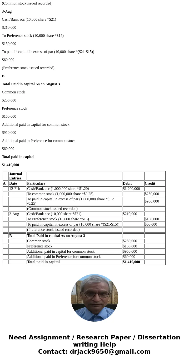 Instructions On February 12, Quality Carpet Inc., a carpet wholesaler, issued for cash 1,000,000 shares of no-par common stock (with a stated value of $0.25) at Instructions On February 12, Quality Carpet Inc., a carpet wholesaler, issued for cash 1,000,000 shares of no-par common stock (with a stated value of $0.25) at