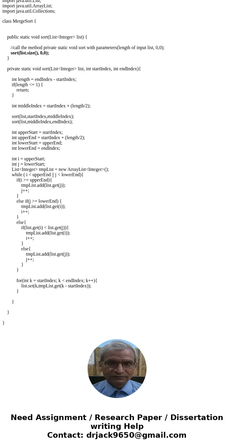 Java this is my current code i need help to implement public void sort method (TODO part) import java.util.List; import java.util.ArrayList; import java.util.Co Java this is my current code i need help to implement public void sort method (TODO part) import java.util.List; import java.util.ArrayList; import java.util.Co
