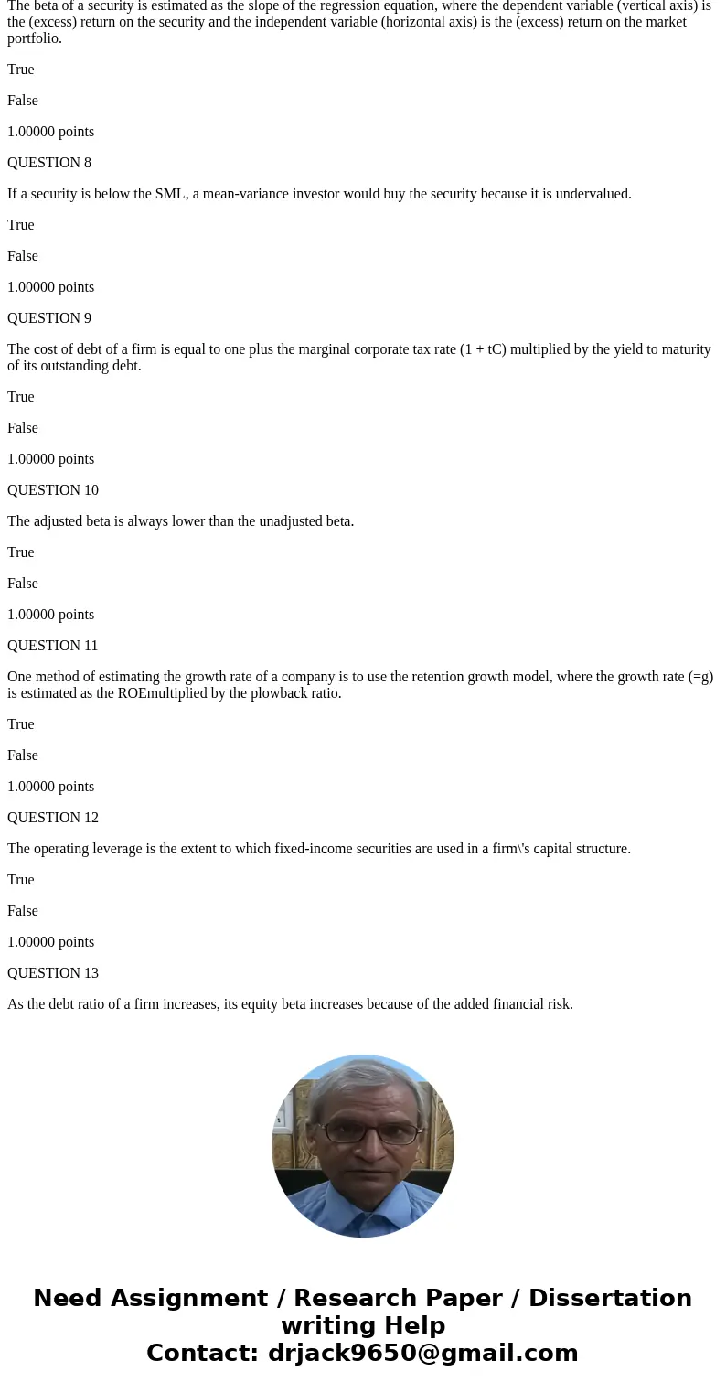 Multiple Choice Questions: Sensitivity and scenario analysis aid the capital budgeting decision process by changing the underlying assumptions on which the deci Multiple Choice Questions: Sensitivity and scenario analysis aid the capital budgeting decision process by changing the underlying assumptions on which the deci