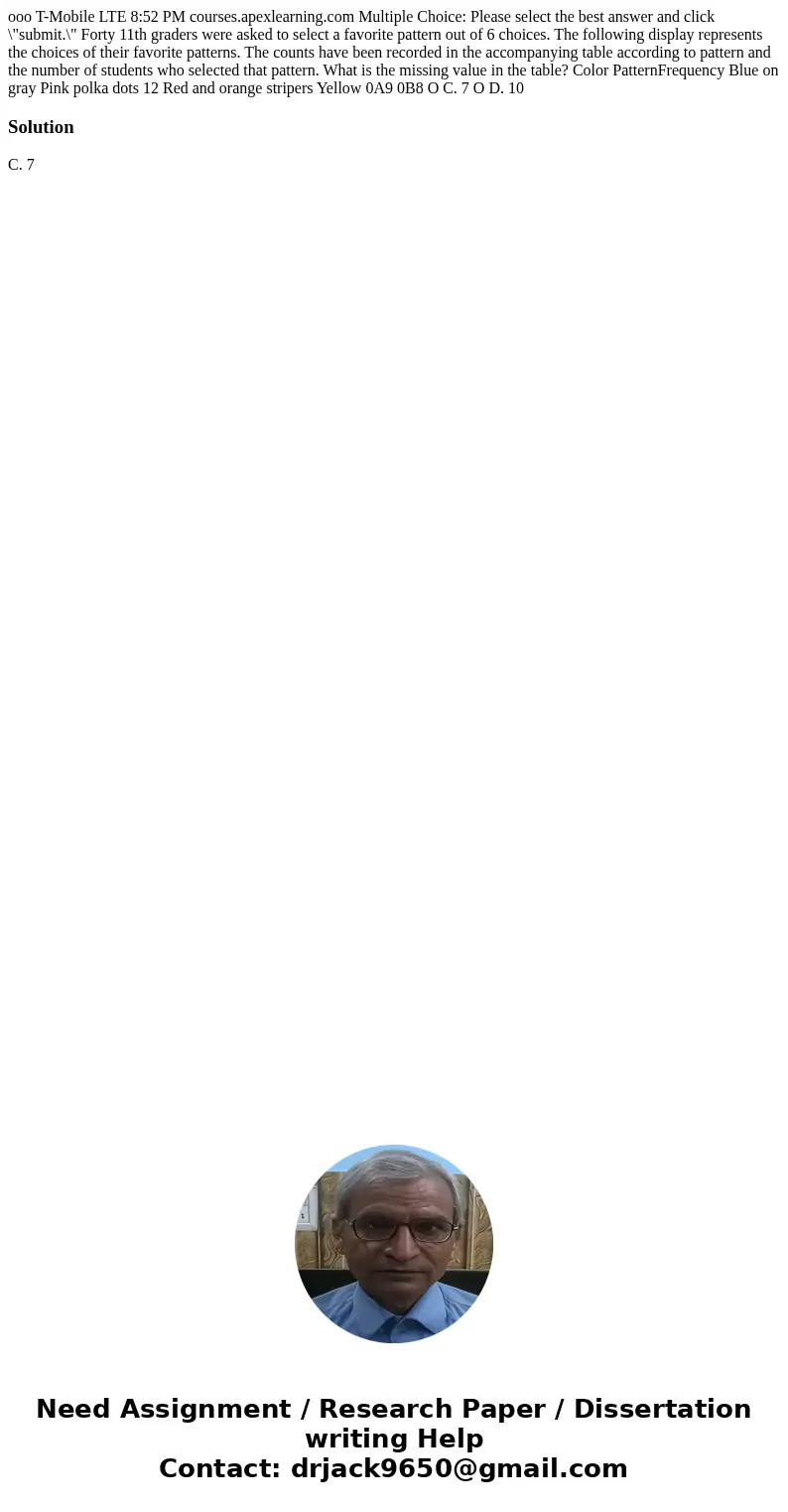ooo T-Mobile LTE 8:52 PM courses.apexlearning.com Multiple Choice: Please select the best answer and click \  ooo T-Mobile LTE 8:52 PM courses.apexlearning.com Multiple Choice: Please select the best answer and click \